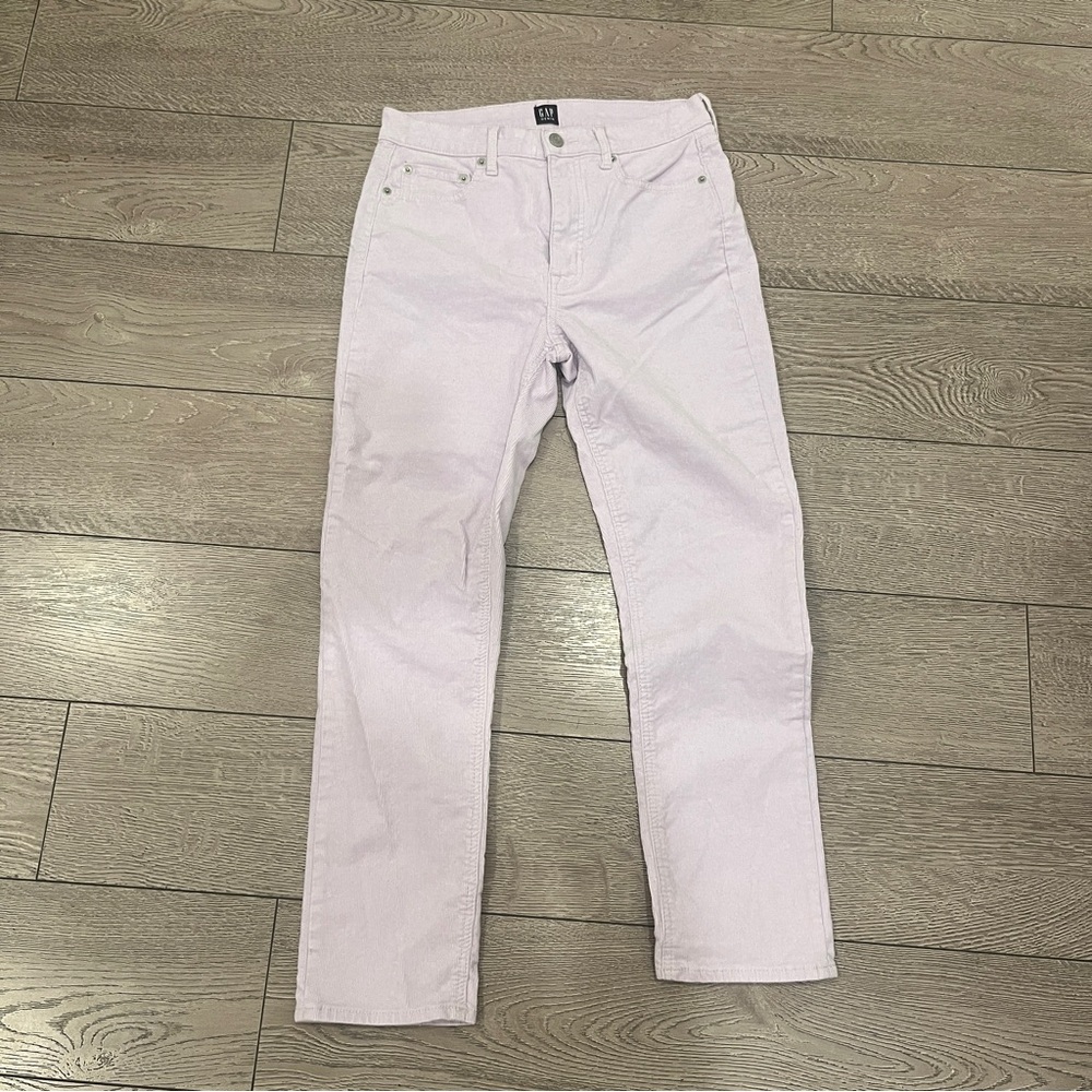 GAP Straight Leg Pants in Light Lavender